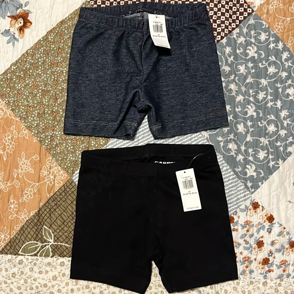 NWT set of Old Navy ON 3T shorts denim black